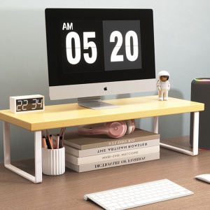 Laptop Riser Stand Desktop Monitor Screen Elevator Keyboard Pad Wide Storage Base Kitchen Cleaning Supplies Organizer
