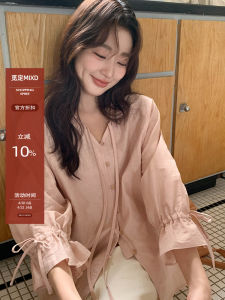 French Long Sleeve Lightweight Summer Womens Shirt