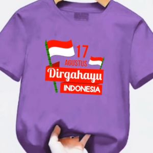 Kaos Atasan Anak 1-12 Tahun Lengan Pendek 17 Agustus
