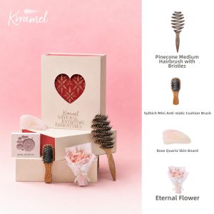 KRRAMEL | Gift Bristle Cushion Comb Scalp Massage Brush Gua Sha Board