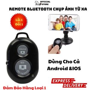 Remote Bluetooth Chụp Hình Điều Khiển Chụp Khoảng Cách Chụp Bán Kính 10m Gọn Nhẹ Sử Dụng Tiện Lợi Hello Store