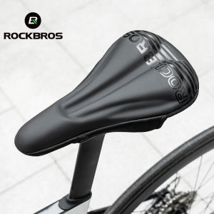 ROCKBROS Bicycle Saddle Cover Hollow Breathable Liquid Silicone Gel Cycling Seat Cover Shockproof Anti-slip MTB Road Bike Saddle Cushion