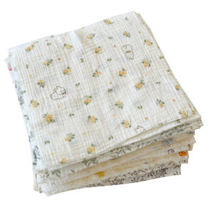 Baby Class A Cotton Muslin Fabric DIY Printed