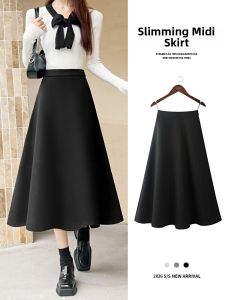 LD | A-line Skirt for Petite Black