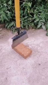 1.2m Wooden Handle Cleaning Shovel Long Handle Steel Flat Shovel Outdoor Multi-functional Garden Weeding Shovel