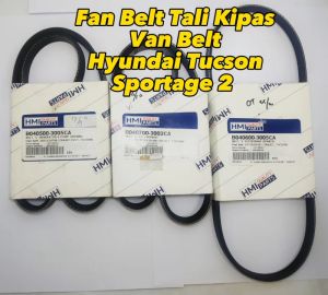 FAN BELT TUCSON SPORTAGE 2 TALI KIPAS VAN BELT VBELT HYUNDAI TUCSON SPORTAGE 2