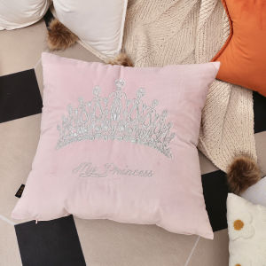 Đệm Ghế Sofa Màu Kem Nordic Knitted Ball Simple Modern Polyester Fiber Living Room Window Seat Backrest Pillow