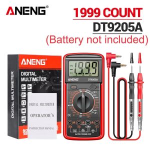 Máy Đo Vạn Năng Kỹ Thuật Số Chuyên Nghiệp ANENG DT9205A-12 1999 Phép Đo Độ Chính Xác Cao Dụng Cụ Thợ Điện Thợ Máy Đầu Dò Điện Áp Xoay Chiều