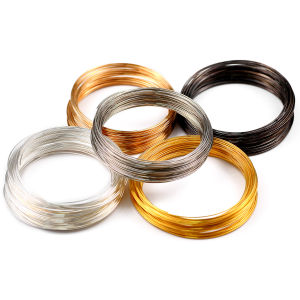 ลวดเหล็กม้วน 50 ม้วน/ชุด ขนาด 0.6 มม. สำหรับทำเครื่องประดับ สร้อยคอ สร้อยข้อมือ งานแฮนด์เมด DIY อุปกรณ์เสริม
