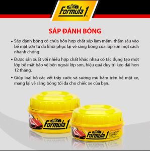 Sáp Đánh Bóng Và Bảo Vệ Sơn Ô Tô Chính Hãng Đánh Bóng Sơn Ô Tô FORMULA1 Nhập Mỹ Loại 340Gr