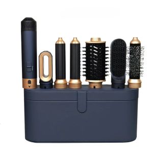 Professional High Speed 6 In 1 Hair Dryer Negative Ions Auto Warp Multi-Styler With Curling Hot Air Brush Styling Tool