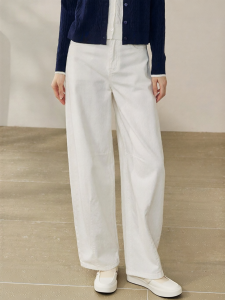 Roey s house | Casual High Waist Cotton Loose Straight Jeans