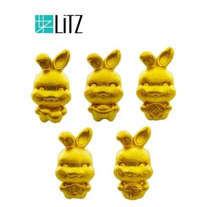LITZ 999Gold Rabbit With Bracelet EPC1134-B(0.18g+/-) (24K) [SPECIAL]
