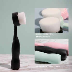Portable Manual Facial Cleansing Brush Soft Bristle Small Head Deep Cleaning Face Wash Brush Home Use Soft Bristle Cleansing Tool