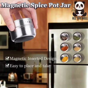 1PC Stainless Steel Magnetic Spice Pot Jar Dustproof Visible Seasoning Box Cruet Can