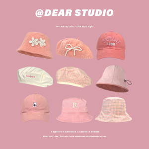 Dongdaemun Ins Female Pink Spring/Summer Beret
