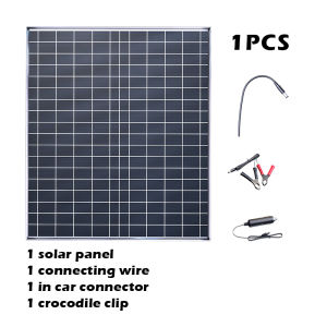 20W/H Polycrystalline Solar Panel High Efficiency 12V Solar Charging for RV Boat Garden Lights Off-Grid Systems