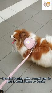 MEOWOOF Tali Kucing Berjalan Cat Harness Walking Dog Leash Rope Dog Harness Vest Cat Leash For Pet Leash Rope Dog Rope