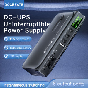 DC1036L 36W Digital UPS Uninterruptible Power Supply Anti Reverse 18650 Multi Specification Portable Router 5V/9V12V/15V/24V