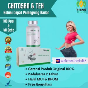 Tianshi Chitosan Dan Jiang Zhi Tea Pelangsing Badan Cepat Dan Ampuh Ori BPOM Halal MUI