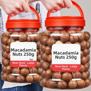 Fresh Creamy Macadamia Nuts with Shell and Opener