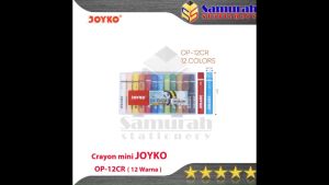 Crayon Joyko OP-12 Mini / Krayon Minyak isi 12 Warna Pendek Kecil / Oil Pastel OP 12 Small For Drawing Water Resistant
