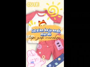 Setelan Knit Poliester Anak Perempuan Motif Karakter Serat Alami 3-10 Tahun