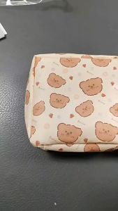 Tas Penyimpanan Pembalut Kartun Baru Dompet Lipstik Portabel Tas Riasan Mahasiswa Dompet Koin Lucu Segar Sederhana Tas Pensil Penyimpanan