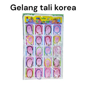 20 pcs GELANG TALI KOREA LEMBARAN gelang tali bangle