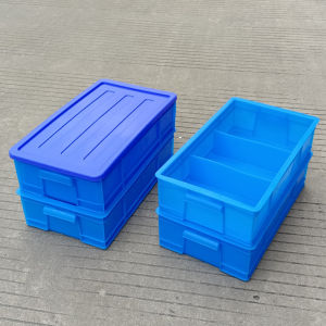Plastic Parts Storage Box with Dividers Cover Outdoor Vehicle Tool Box Rectangular Storage Box Screw Knife Box Household Organizer