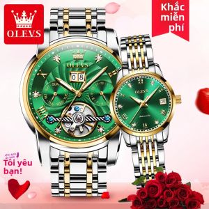 OLEVS | Đồng Hồ Tự Động Đôi Chứng Nhận Thuỵ Sĩ
