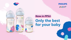 Philips Avent Natural Response PPSU Baby Bottle Medium Flow (9oz/260ml x 2 bottles) SCY943/02