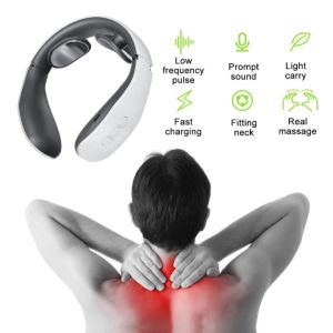 CHAINSTORE Cervical Neck Massager Electric Smart Pulse Relieve Pain Cervical Massage
