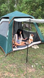 เต็นท์ เต้นสนามกันฝน เต้นท์แคมปิ้ง นอน 4-8 คน เตนท์แคมป์ปิ้ง เต็นท์เดินป่า เต็นท์พักแรม เต๊นท์ระบายอาศดี เต็นท์พับได้ น้ำหนักเบา