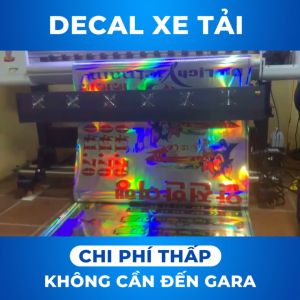 Đôi tem tải trọng thông số xe tải - Decal 3 lớp Phản quang 7 màu (SL: 1 đôi)