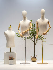 Mannequin Mens Half-Length Mannequin Fashion Brand Mens Clothing Mannequin Suit Dress Display Stand Clothing Store Full Body Dummy