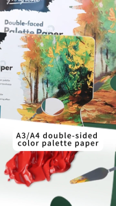 Radius K 30-page color mixing paper specially designed for art students double-sided color mixing book tear-off A3/A4 watercolor acrylic washable