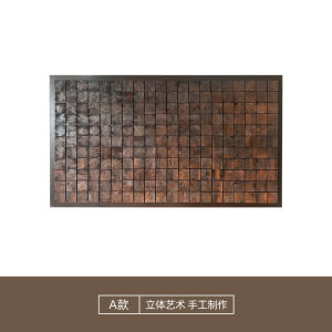 New Chinese Style Decorative Painting 3D Stereo Horizontal Version Living Room Sofa Background Wall Art Wooden Sample Room Picture