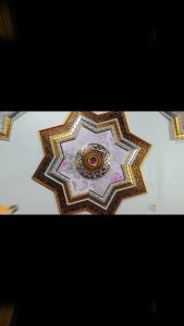 Ornament Plafon Mewah Besar PVC Fitting Hias Plafon Grc/Gypsum Terbaru Ukuran 50cmx50cm Bahan Figura Berkualitas KODE GBK