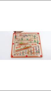 Mainan Edukasi Labirin Magnet Puzzle Maze Anak Sensory Montessori Papan Aktivitas Untuk Usia 3+
