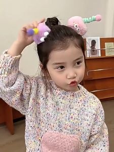 Jepit Rambut Pompom Lembut & Aksesoris Rambut Anak Lucu