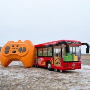 KAIWEI | Xe Bus Mô Hình Đồ Chơi Kim Loại Điều Khiển Từ Xa có Hiệu Ứng Âm Thanh và Ánh Sáng