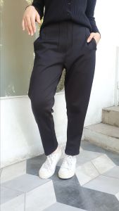 Celana Panjang Begi Pen Polos Viral Bawahan Muslim Wanita Bahan Scuba Simpel Elegan Terbaru Kekinian