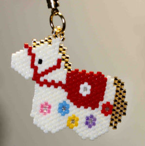 Antique Beads MIYUKI Zodiac Series Horse DIY Kit Mobile Phone Chain Bag Hanging Fashion Jewelry Accessories