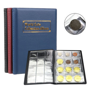 120 Pieces Coins Album Multi-kinetic PVC Banknotes Coin Collection Book For Collectors Badge Collect Accessories
