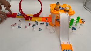 Mainan Mobil Tempat Parkir / Truck Parking Lot / Truck Catapult