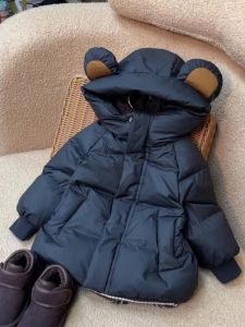 Áo Khoác Cotton Dày Ấm Áp Thời Trang Cho Bé Trai Và Bé Gái Mùa Đông 2025 Áo Khoác Cotton Dài Vừa Phải Cho Trẻ Em