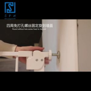 【Fast Deliver】3 Safety Lock Pagar Baby Safety Gate 75-145CM Baby Gate Auto Lock Pagar Tangga Bayi Kids Dogs Pets pagar baby safety/pagar pintu rumah/Safety Lock Baby Gate/ Baby Safety Gate