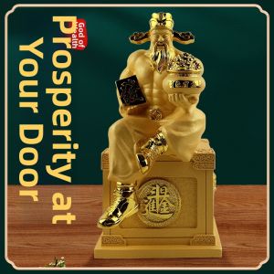 FENGHONGTAO | Gold Plated Sand Gold Wealth Attracting Decorative Coin Bank
