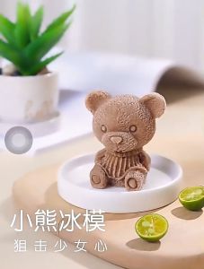 แม่พิมพ์น้ำแข็ง บล็อค น้ำแข็งรูปหมี บล็อก น้ำแข็ง ทำน้ำแข็ง วูน น้ำแข็งรูปหมี ซิลิโคน แม่พิมพ์แว่น, แม่พิมพ์สัตว์